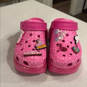 Classic Mega Crush Clog Crocs - Barbie: The Movie Electric Pink